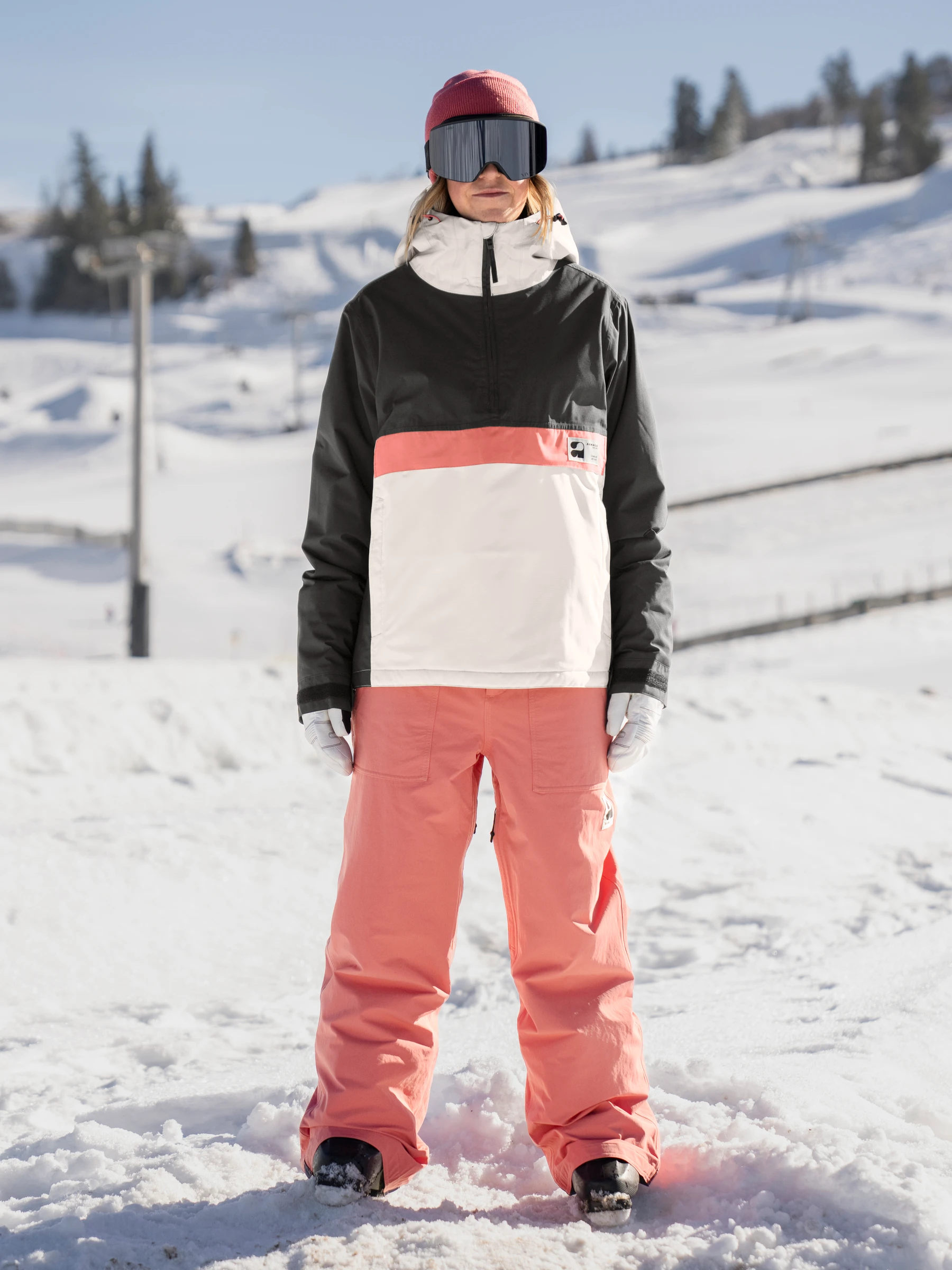 Geaca Hanorac Armada Femei Rosalie 2L Insulated Black Cream 15K [7]