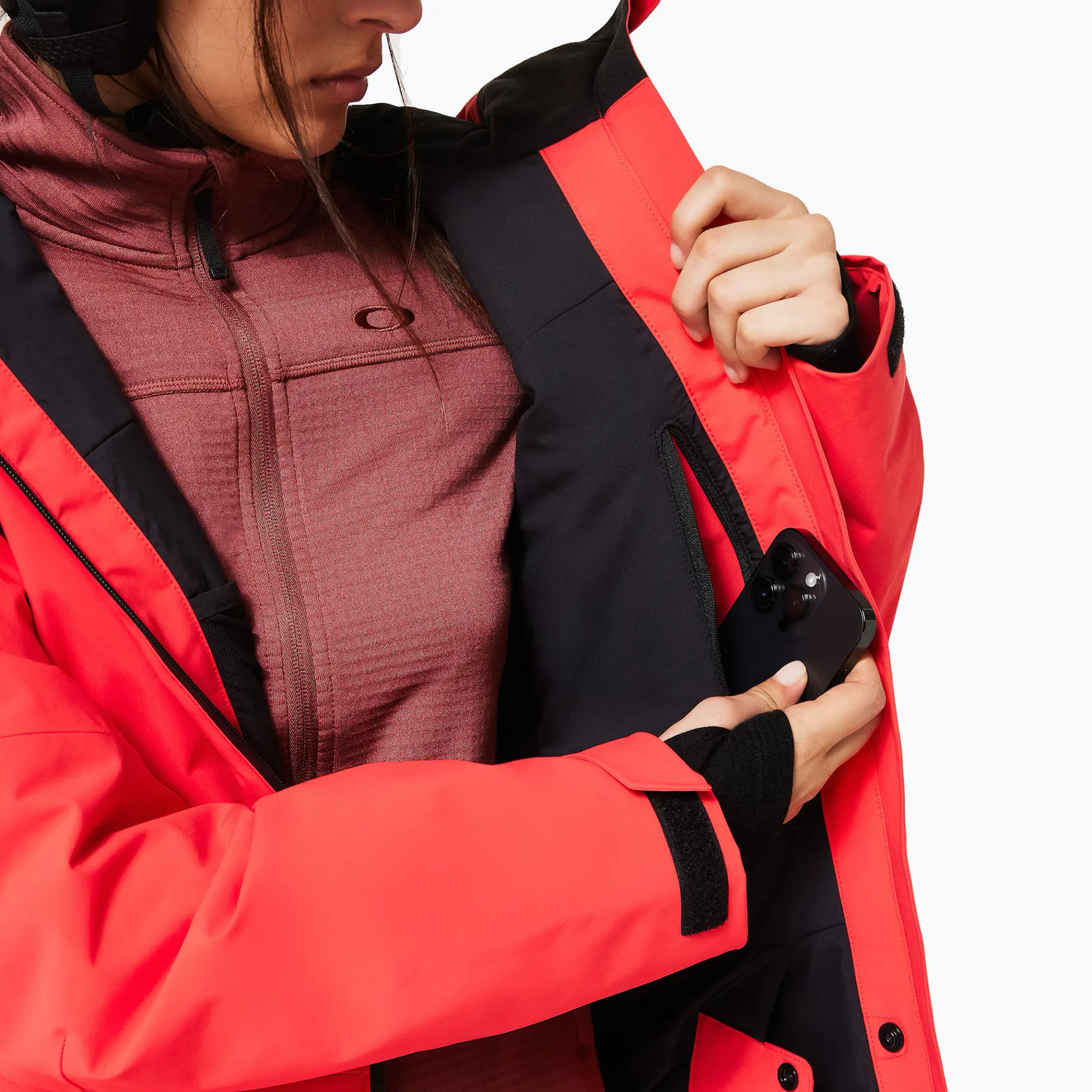 Geaca Oakley Femei Canopy Insulated Hibiscus Red 10K [4]