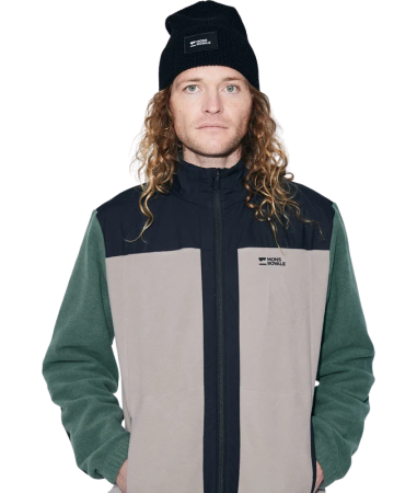 Mid layer - Jacheta Mid Layer Mons Royale Barbati Pileup Wool Fleece Burnt Sage