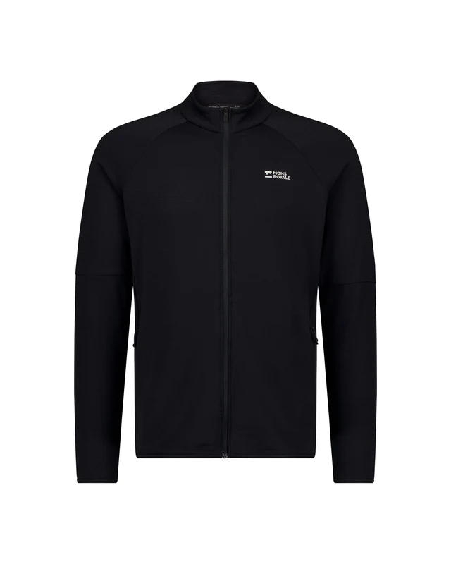 Mid layer - Jacheta Mid Layer Mons Royale Barbati Quad Merino Fleece Black