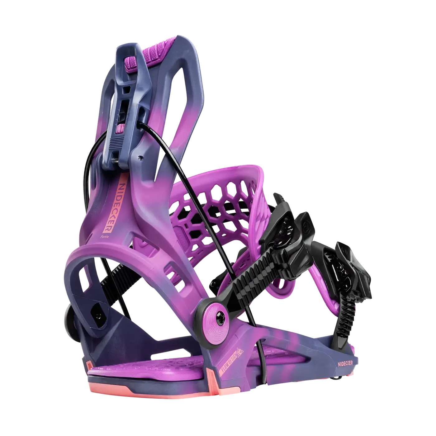 Snowboard Bindings - Nidecker Flow Fenix Nightshade Snowboard Bindings