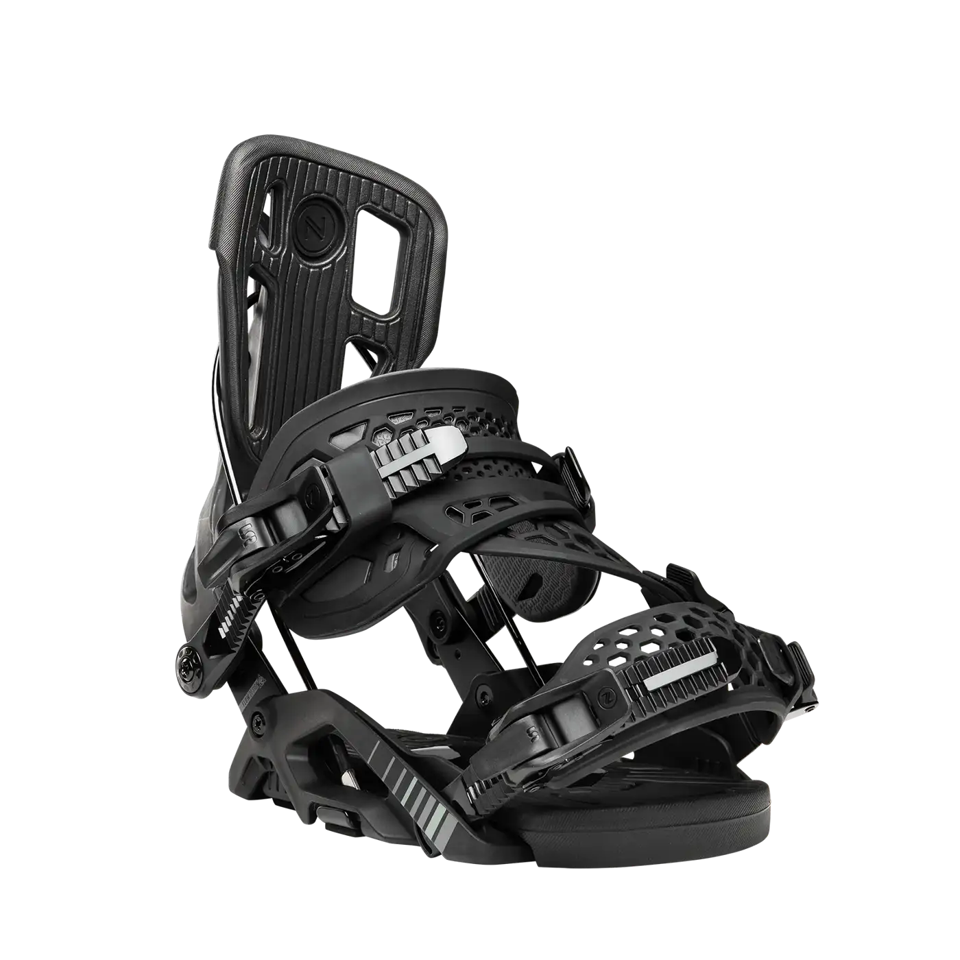 Snowboard Bindings - Nidecker Flow Fuse Hybrid Black Snowboard Bindings