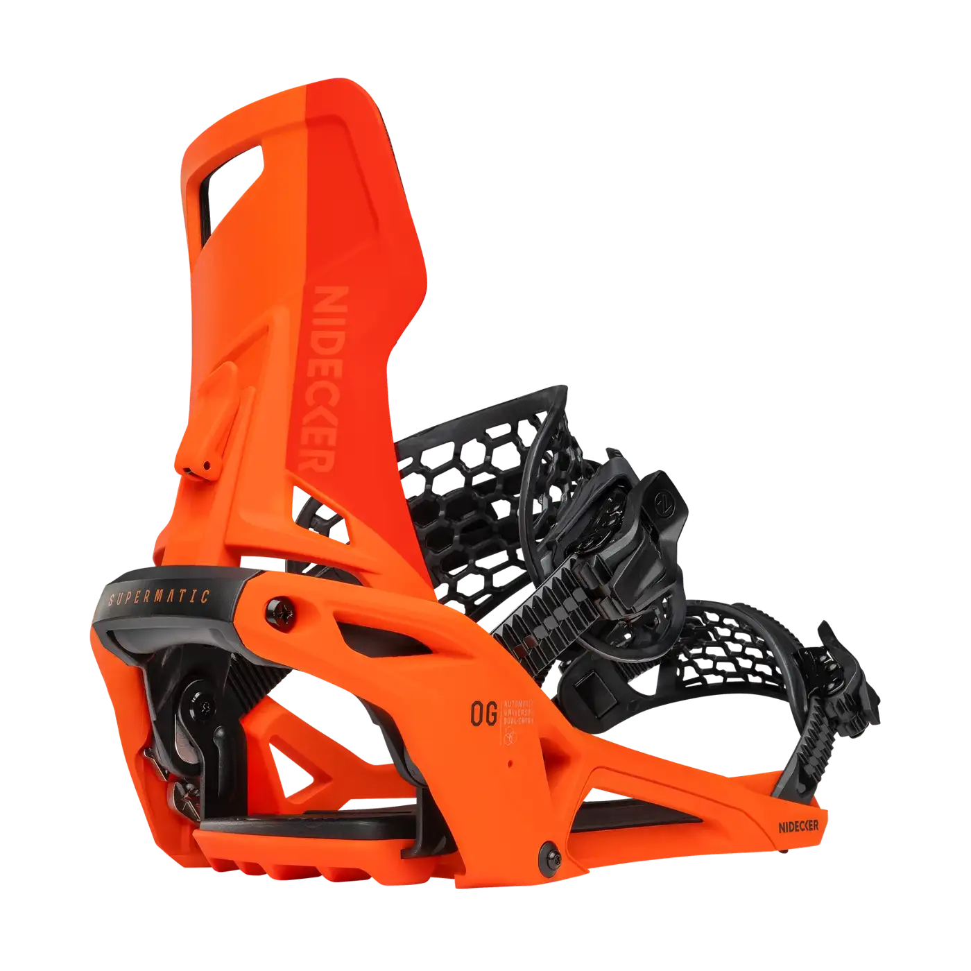 Snowboard Bindings - Nidecker OG Supermatic Paprika Snowboard Bindings