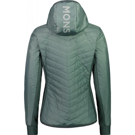 Mid Layer merino Mons Royale Neve Wool Insulation Hood Sage / Burnt Sage [1]