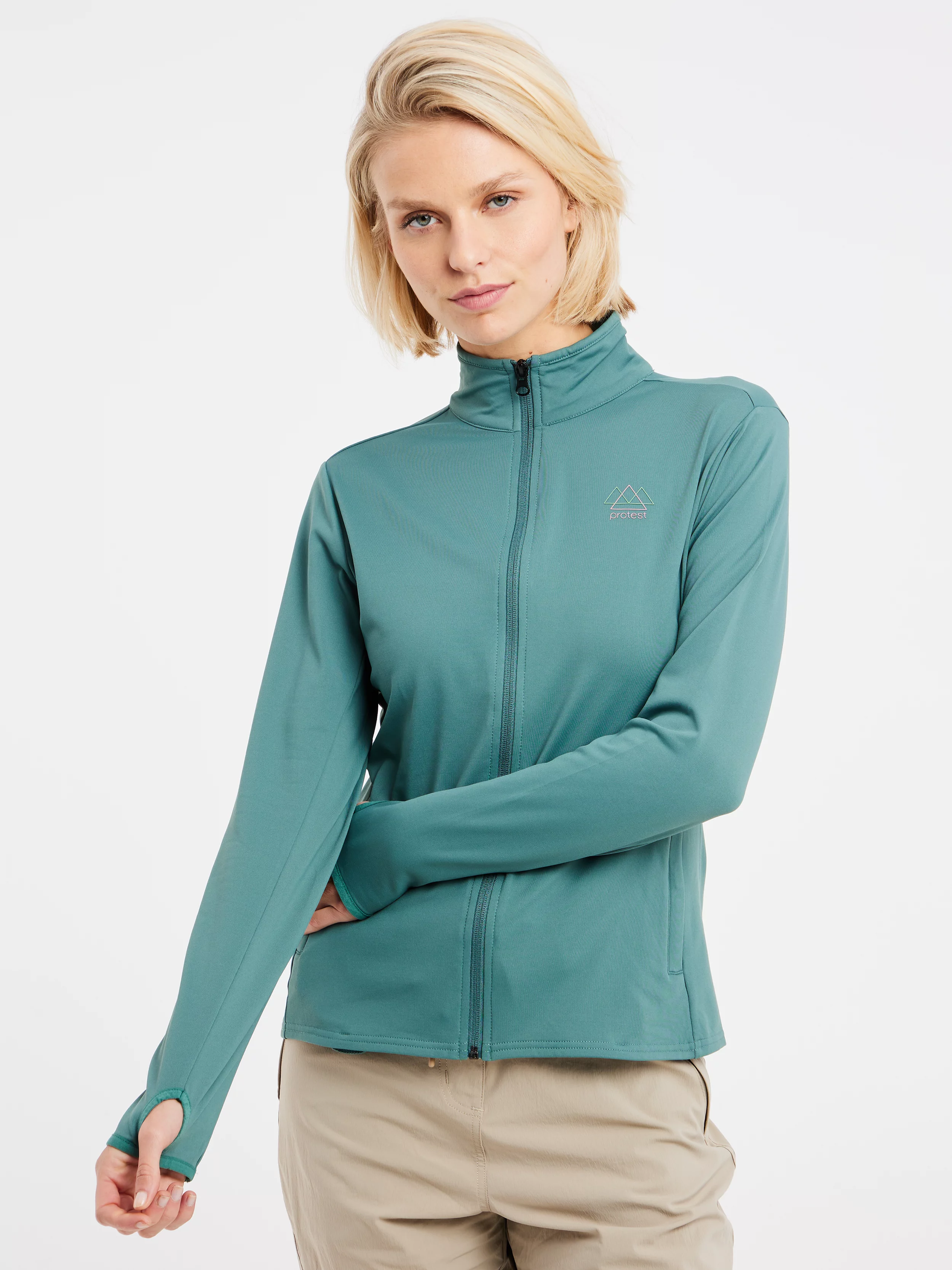Midlayer Protest Prtpeepal FullZip Laurelgreen [3]