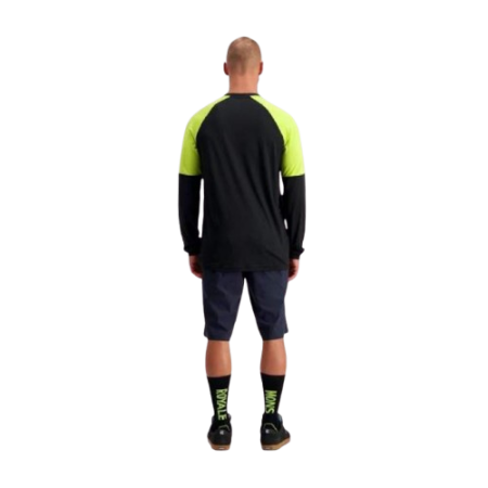 Tricou Merino Mons Royale Tarn Freeride LS Wind Jersey BK Lime [3]