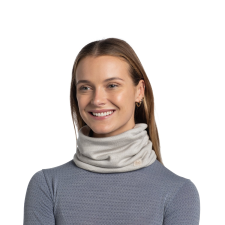 Neck Buff Adulti Merino Heavyweight Solid Cloud [3]