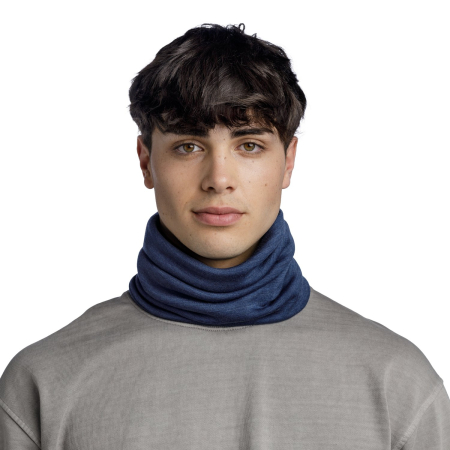 Neck Buff Adulti Merino Heavyweight Solid Night Blue [3]