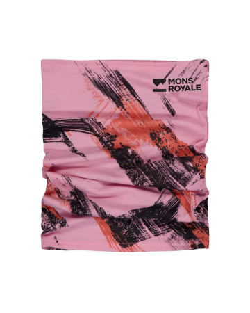 Nyakmelegítők - Mons Royale Daily Dose Merino uniszex csősál Paintbrush Pink