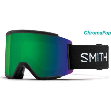 Ochelari Snow - Ochelari Ski Snowboard Smith Squad XL Black ChromaPop Everyday Green Mirror
