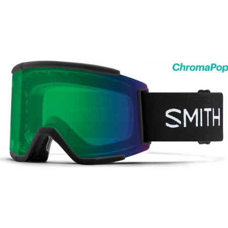 Ochelari Ski Snowboard Smith Squad XL Black ChromaPop Everyday Green Mirror [2]