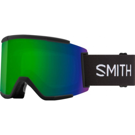 Ochelari Snow - Ochelari SMITH SQUAD XL BLACK CHROMAPOP SUN GREEN MIRROR ChromaPop Storm R