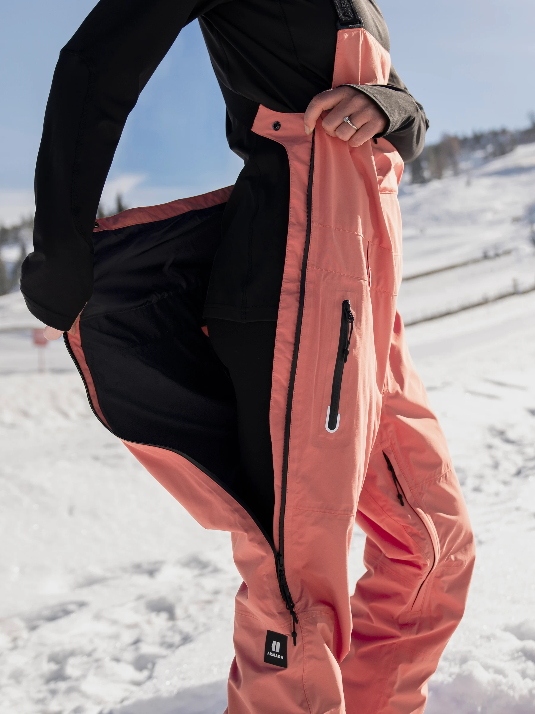 Pantaloni Bib Armada Barbati Pascore 2L Faded Rose 20K [4]