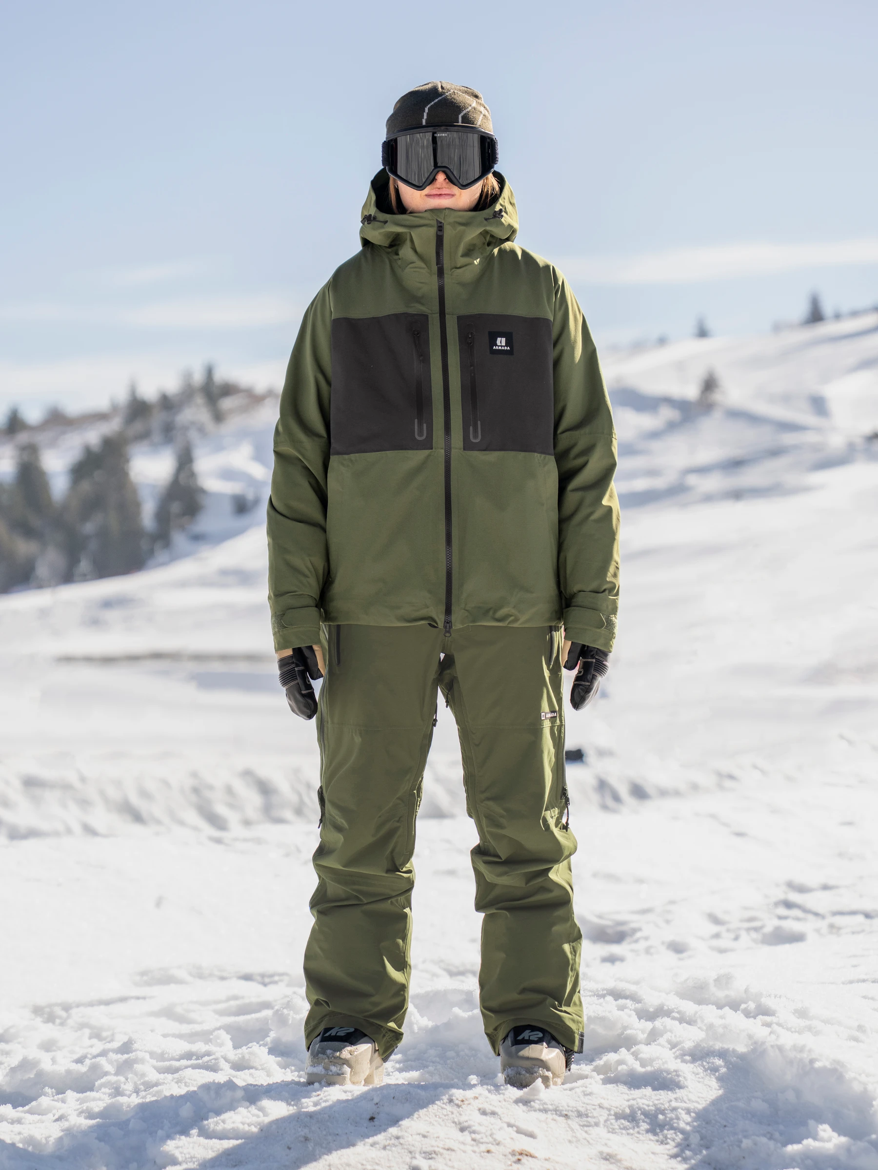 Pantaloni Bib Armada Barbati Pascore 2L Olive Black [6]