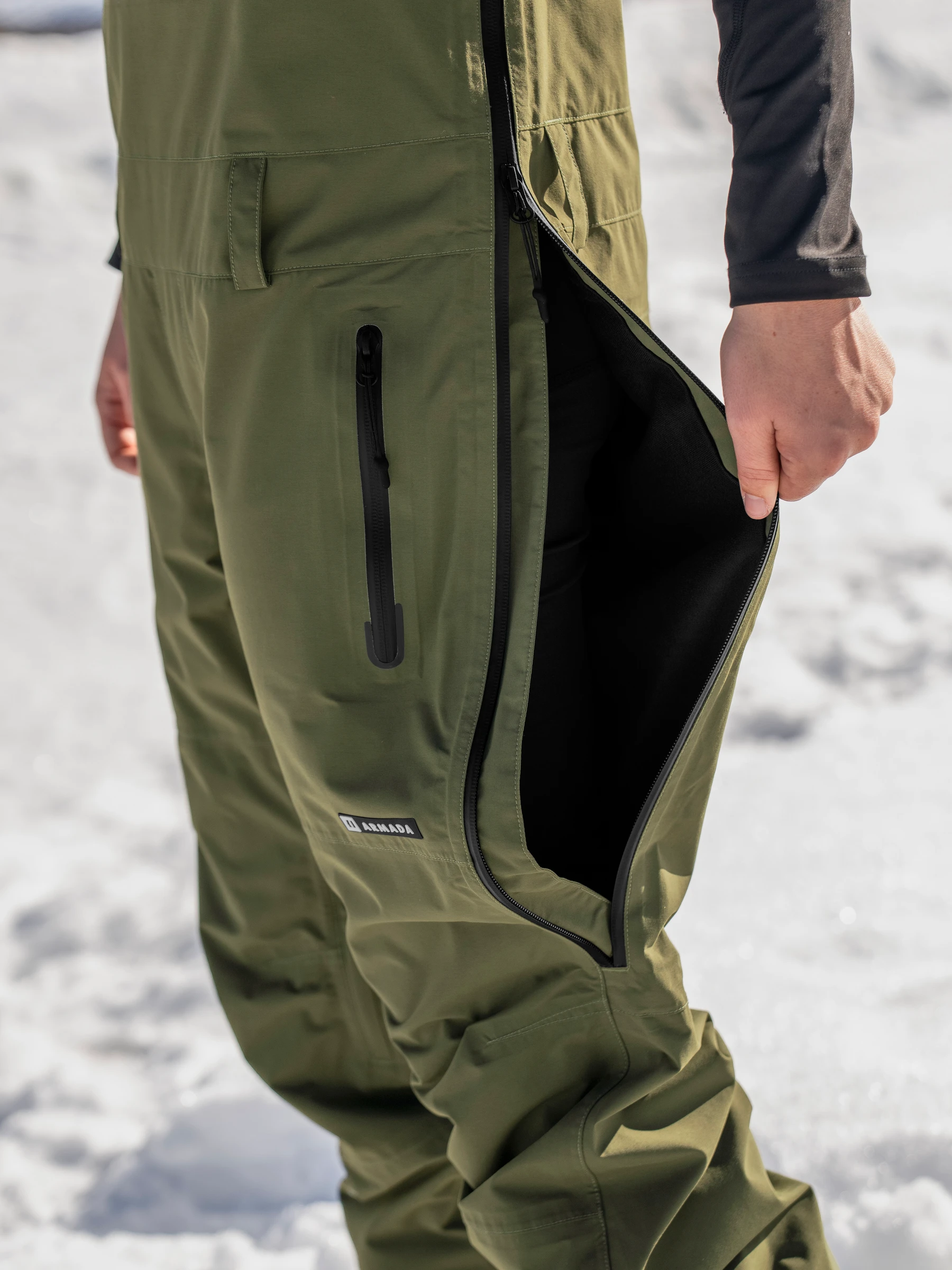 Pantaloni Bib Armada Barbati Pascore 2L Olive Black [1]