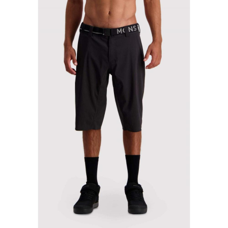 Pantaloni MTB - Pantaloni ciclism merino MONS ROYALE M VIRAGE BIKE BLACK