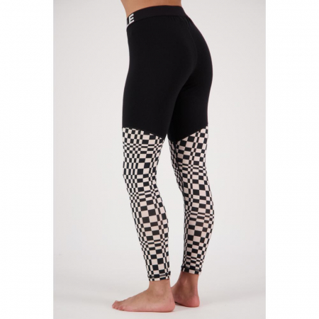 Pantaloni Corp Merino 200 Mons Royale Cascade Black And White [2]