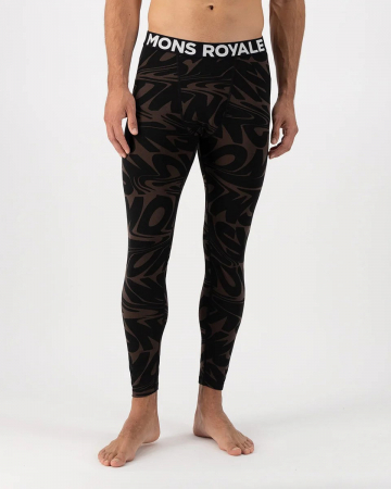Promotii - Pantaloni de Corp Merino Mons Royale M Cascade 200 Cedar