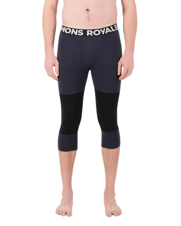 Aláöltözet - Mons Royale Olympus 3/4 Merino férfi aláöltözet nadrág 9 Iron/Black