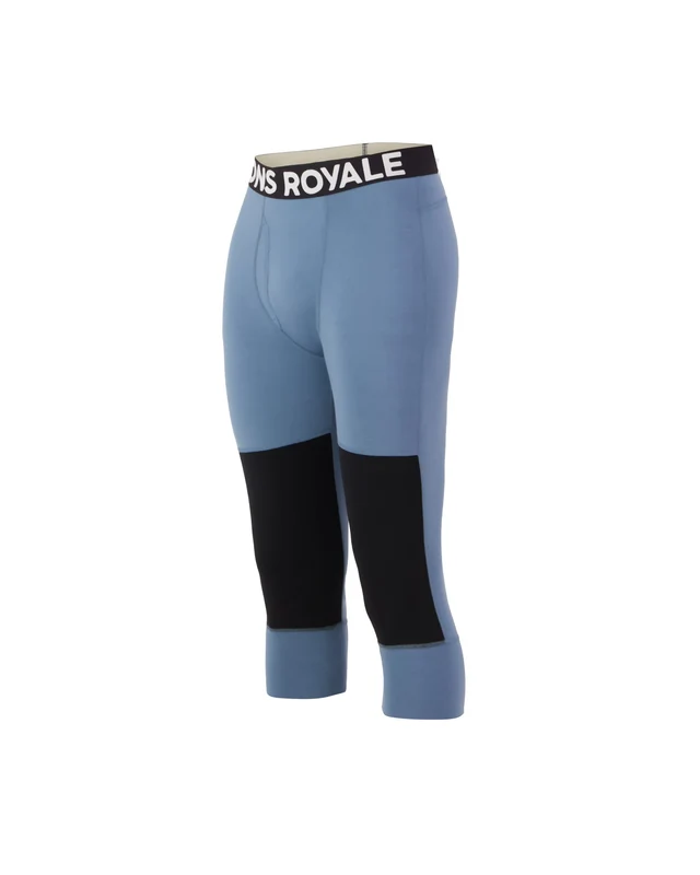 Aláöltözet - Mons Royale Olympus 3/4 Merino férfi aláöltözet nadrág Goblin Blue/Black