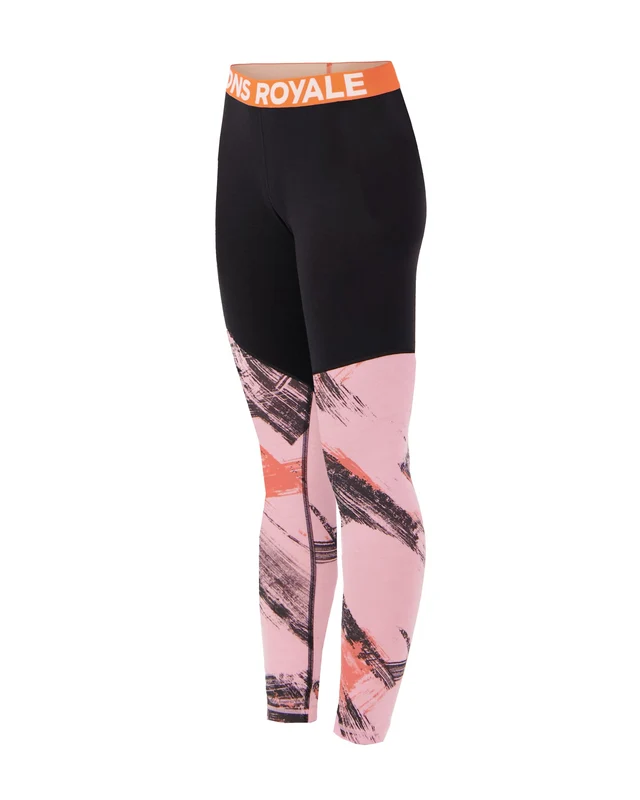 Aláöltözet - Mons Royale Cascade Merino női aláöltözet nadrág Paintbrush Pink/Black