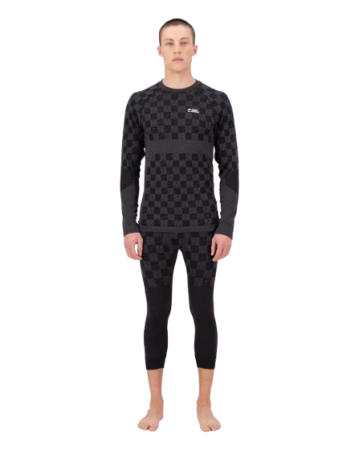 Pantaloni Mons Royale Barbati First Layer Ascender 3/4 Forged Iron Black [4]
