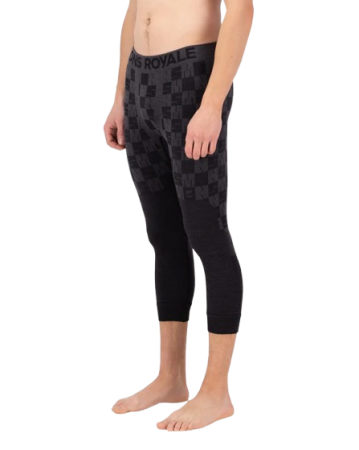 Pantaloni Mons Royale Barbati First Layer Ascender 3/4 Forged Iron Black [2]