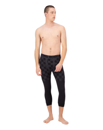 Pantaloni Mons Royale Barbati First Layer Ascender 3/4 Forged Iron Black [3]
