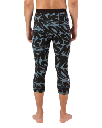 Pantaloni Mons Royale Barbati First Layer Cascade 3/4 Signal Lost Blue [1]