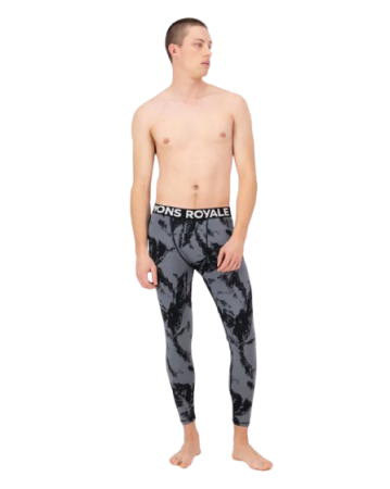 Pantaloni Mons Royale Barbati First Layer Cascade Pixel Grey [2]