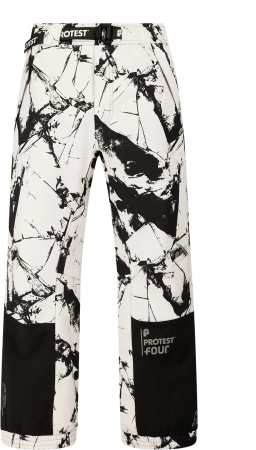 Pants - Pantaloni Protest PRTxFLutony Baggy Kit Offwhite Barbati 10K