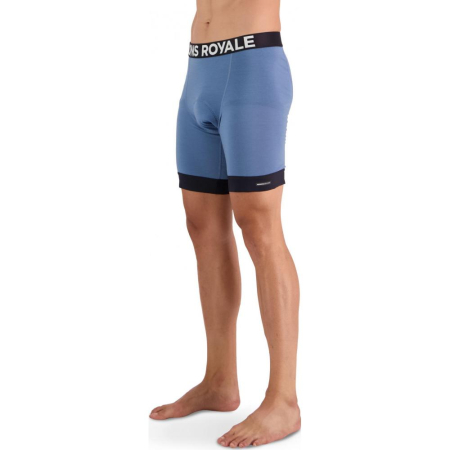 Pantaloni outdoor - PANTALONI SCURTI ENDURO XC MERINO MONS ROYALE LINER BLUE