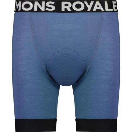 PANTALONI SCURTI ENDURO XC MERINO MONS ROYALE LINER BLUE [3]