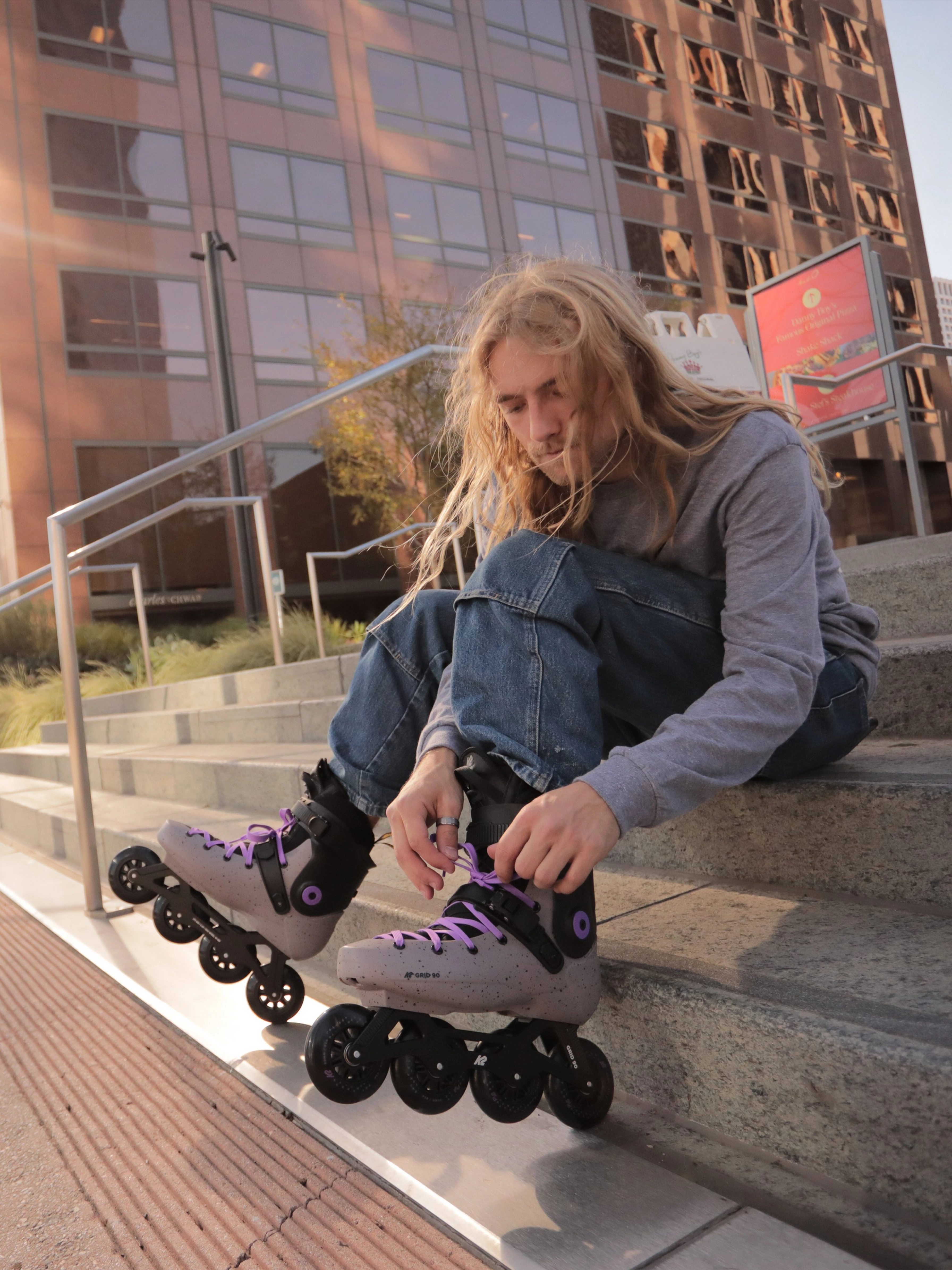 Role K2 Grid 90 Inline Grey/Purple [5]