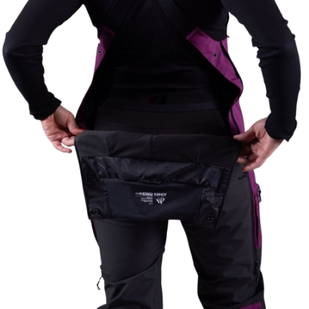 Salopeta Jones Bib Femei Mtn Surf Rec Deep Purple 20K [8]