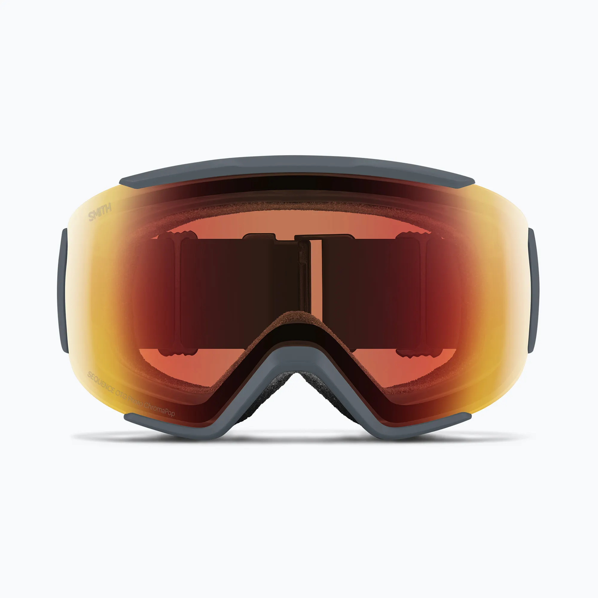 Ochelari Snowboard Smith Sequence OTG Slate ChromaPop Pro Photochromic Red Mirror [2]