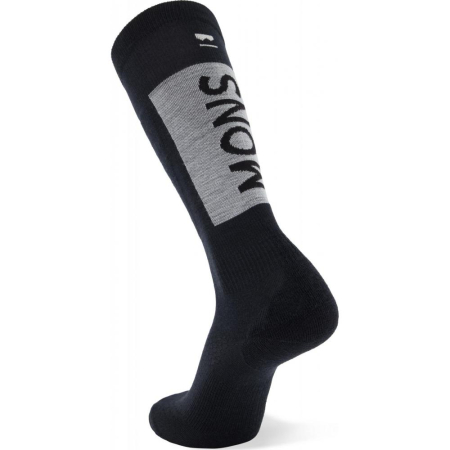 Sosete Merino Mons Royale Atlas Snow Black / White [1]