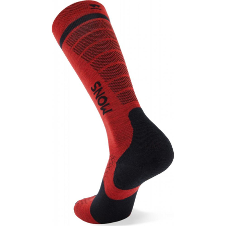 Sosete merino Mons Royale Pro Lite Snow Retro Red [0]