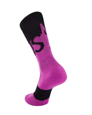 Sosete Mons Royale Ultra Cushion Merino Snow Purple Bolt Black [1]