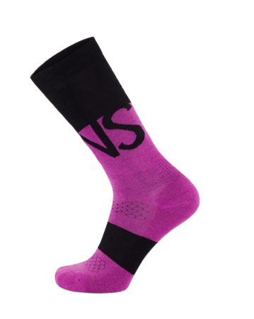 Sosete Snow - Sosete Mons Royale Ultra Cushion Merino Snow Purple Bolt Black
