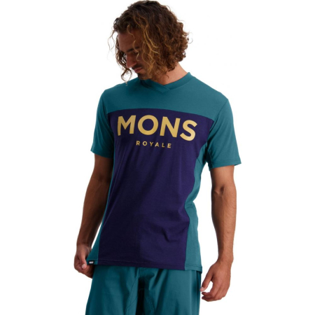 Tricou ciclism merino MONS ROYALE M REDWOOD ENDURO VT DEEP/NAVY [0]