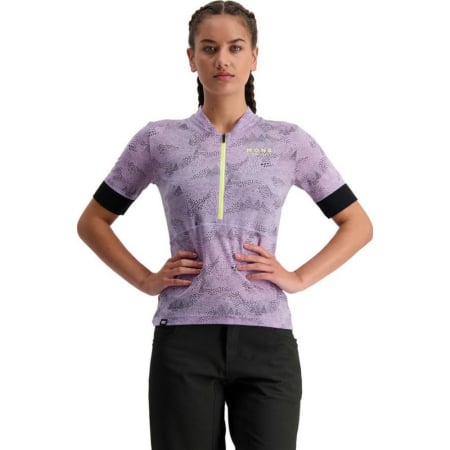 Tricouri - Tricou Merino Mons Royale Cadence Half Zip Lilac Micro