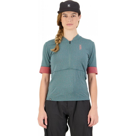 Tricou ciclism merino Mons Royale W Cadence Half Zip Terrazzo [1]