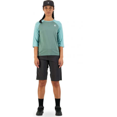 Tricou ciclism merino Mons Royale W Tarn Merino Shift Raglan 3 4 Sage   Burnt Sage [3]