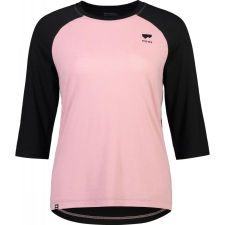 Tricou merino ciclism Mons Royale W Tarn Merino Shift Raglan 3/4 Black Candy [0]