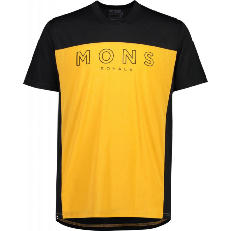 Tricouri - Tricou Merino Mons Royale Redwood Enduro VT Black Gold