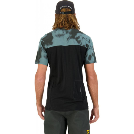 Tricou merino Mons Royale M Redwood Enduro VT Sage Tie Dye / Black [2]