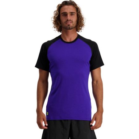 Tricou Merino Mons Royale Temple Tech T Ultra Blue Black [1]