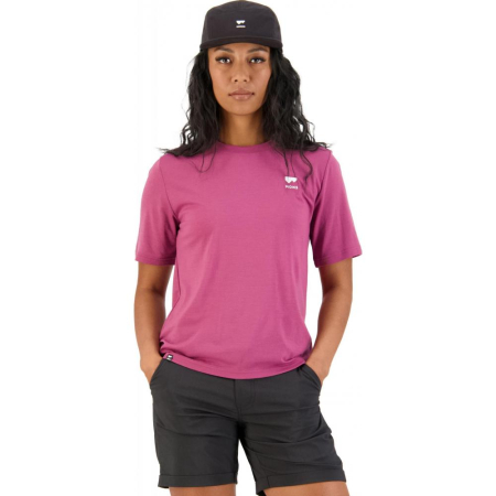 Tricou merino Mons Royale W Icon Relaxed Tee Berry [1]