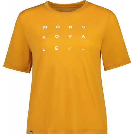 Tricouri - Tricou Merino Mons Royale Icon Relaxed Tee Gold